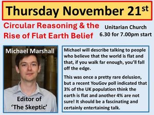 Supporting image for story: 'Circular Reasoning: The Rise of Flat Earth Belief' - a free public talk