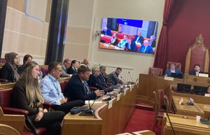 Cllr James Clinton having his say at Dudley Council's Communities and Growth Scrutiny Committee. Picture Martyn Smith/LDRS free for LDRS use