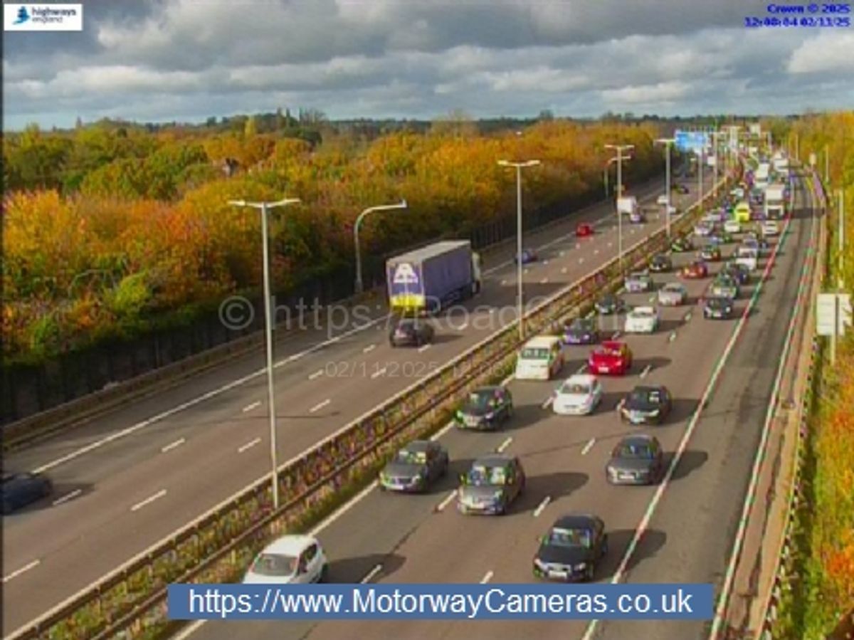 Motorists warned to expect delays after two lanes closed on M6 near Walsall due to collision