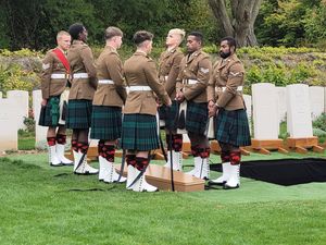 Supporting image for story: Scots soldiers laid to rest exactly 110 years after they fell in First World War