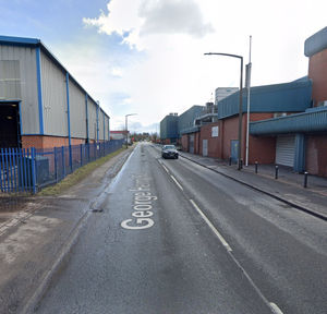 George Henry Road, Tipton, near to where the fire has taken place