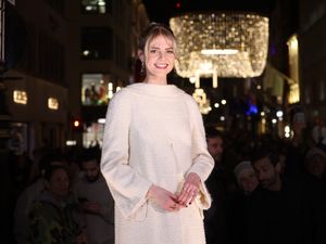 Supporting image for story: Bohemian Rhapsody star Lucy Boynton switches on Bond Street Christmas lights