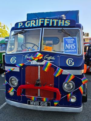 The vintage trucks procession at RSH