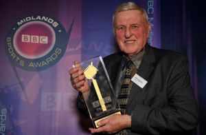 Bill Longmore with his BBC award
