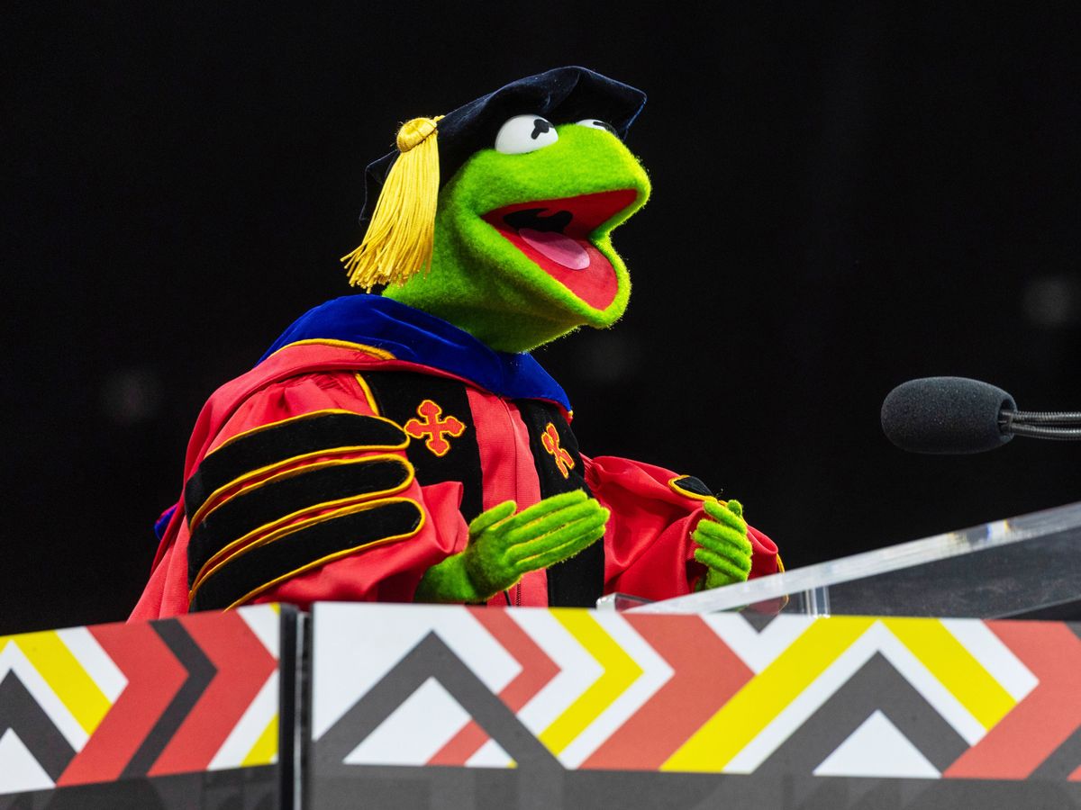 Kermit the Frog tells Maryland graduates: Leap together