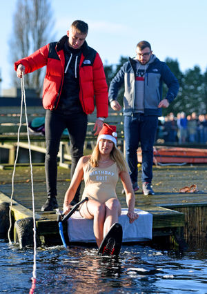 Lauren Powell prepares to brave the cold