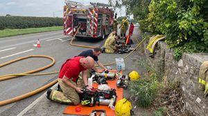 Four fire crews have been sent to the incident. Picture: James Lewis