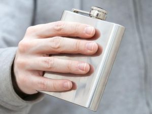 Supporting image for story: This A-level student swigging from his hip flask on live TV sums up the stress of results day