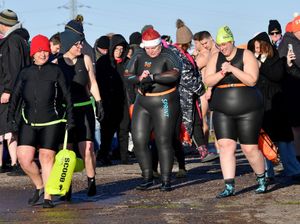 Some of the more experienced swimmers had come prepared