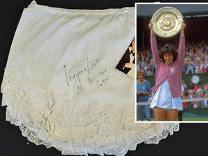 Supporting image for story: Virginia  Wade's pants going undie hammer at Ludlow