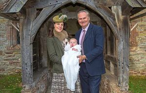 William Cash and Lady Laura Cathcart with their daughter Cosima