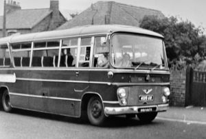 Another of the special Whittles coaches, seen here in Highley in the mid-1960s