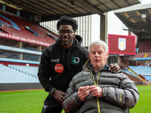 Supporting image for story: 'Community champion' given prestigious award during surprise ceremony at his beloved Aston Villa football ground