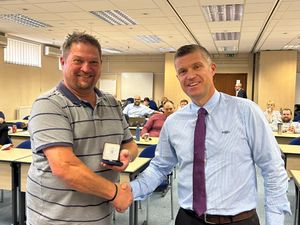 Supporting image for story: Unarmed Sandwell police officers given bravery award for disarming shotgun brandishing man during 'routine' door-knock