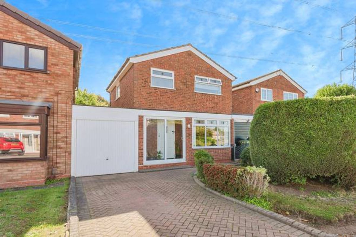 Three-bedroom semi-detached home in Staffordshire with garden and garage listed for &pound;260,000