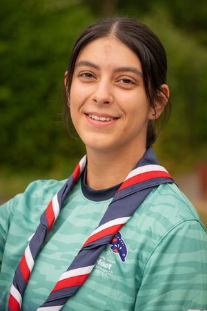 Oriana Rowe, 23, a Shropshire Scout representing the UK in Portugal