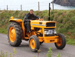 Malcolm Jones of Craven Arms with his industrial MF 20