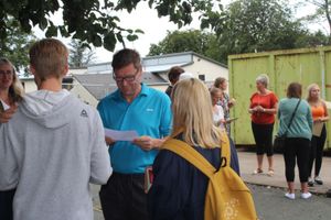 GCSE results day at The Marches School