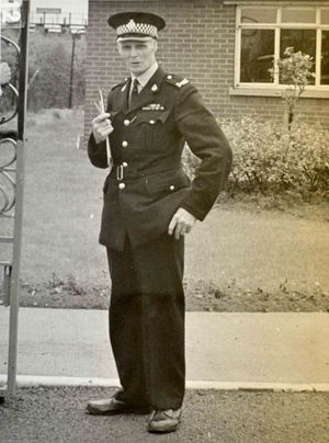 Les Cherrington in his RAF Police days at Cosford