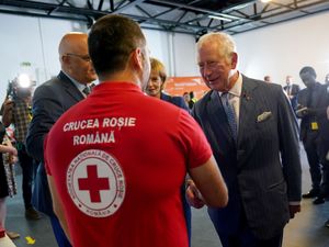 Supporting image for story: Charles laments ‘nightmare situation’ during visit to Ukraine refugee centre