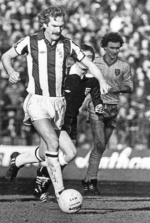 Ally Robertson in action for the Baggies. 