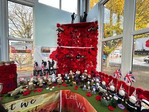 Supporting image for story: A labour of love: Baswich residents knit to remember