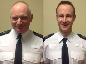 Supporting image for story: Telford police pair up for bravery awards after saving woman in petrol horror