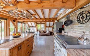 Walnut Tree Cottage's kitchen. The property featured on HGTV's My Dream Derelict Home. Picture: Savills.