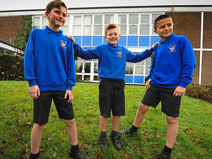 Supporting image for story: Boys make short work of chilly charity challenge