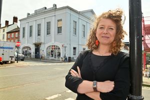 Jess outside Ludlow Assembly Rooms