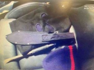 This weapon was found in the car. Photo: West Midlands Police