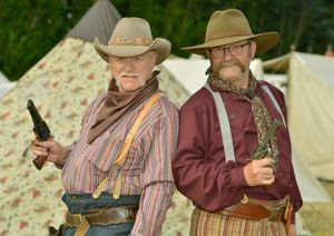 Ray Kennedy, left, from Birmingham and Chris Shipley from Lichfield