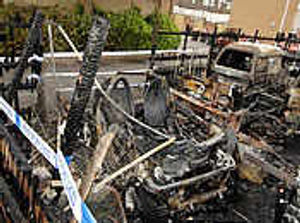 Supporting image for story: Blaze man and dog rescued