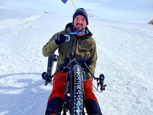Supporting image for story: Two down, five to go as Shropshire paralysed adventurer conquers continents on marathon effort