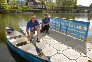 Nigel Conway and instructor James Edwards 