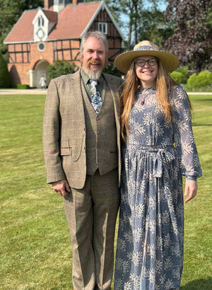 Westley and Jen at the garden party
