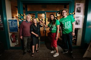 The former Poundland at Kings Square Shopping Centre in West Bromwich, has been turned into an exhibition called The Caravan Gallery, The Sandwell Pride of Place Project - Blast! Festival