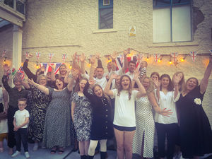 Some of the crowds at the opening of the new tearoom. Credit Natalie Ellis
