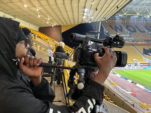 Students were gifted the chance to report on European football in a Premier League press box 