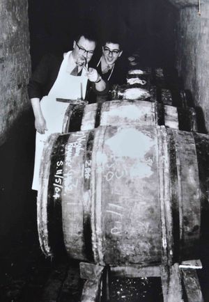 Sherry casks in the Wyle Cop premises.