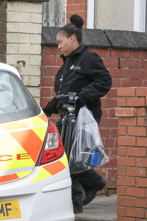 Police have not said how long they will be at the house. Photo: SnapperSK