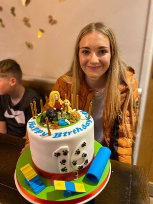 Lily-May Vaughan on her 16th birthday