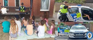 PCSO Zaheda Mulla gave a talk to the children where she spoke about her role of an officer. Photo: West Midlands Police