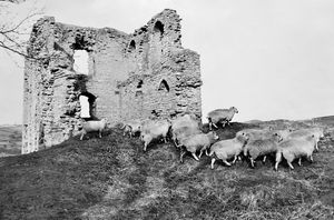 Clun Castle, pictured on March 3, 1967. 