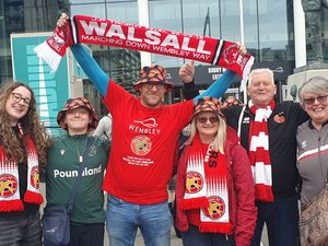 Supporting image for story: Excited, nervous but confident - This was the atmosphere on the road to Wembley with Walsall FC fans