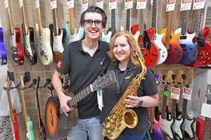 Supporting image for story: 'It’s the gift of music and passing it on' - We meet a musical couple who sell instruments and offer lessons at their shop in Pelsall
