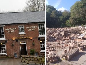 Supporting image for story: Two men arrested on suspicion of starting The Crooked House fire