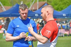 Chris Brunt, left