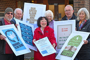 Lisa Stedman, Kev Ceney, Colin and Noreen Hall, John Babb and Amanda Bevan are looking forward to welcoming people to the Friend's Meeting House