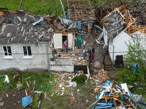 Supporting image for story: At least 12 killed in massive Russian drone-and-missile attack on Ukraine